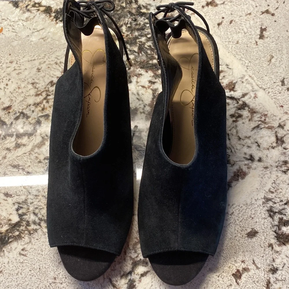 Jessica Simpson Sling back Black heels - Picture 2 of 5